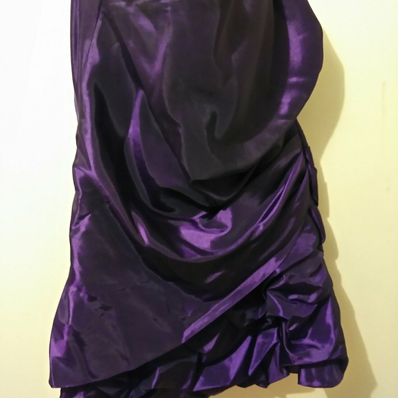 Strapless purple dress - Picture 4 of 4